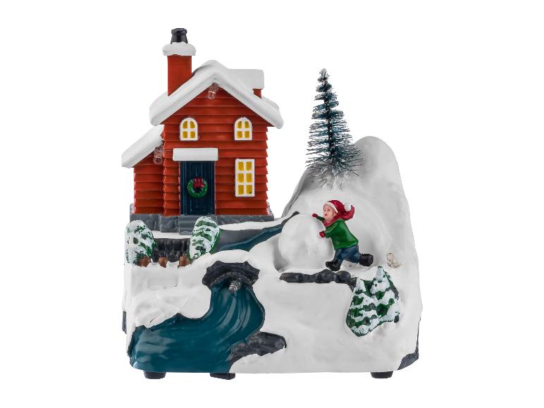 Kerstdorp figuur met verlichting