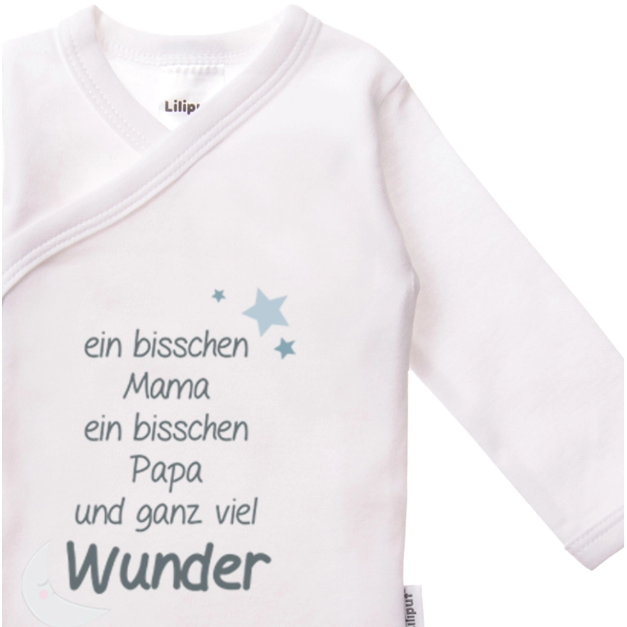 Liliput Wickelbody 2er-Pack Mummy + Daddy weiß