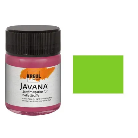 KREUL Javana Stoffmalfarbe für helle Stoffe Maigrün 50 ml