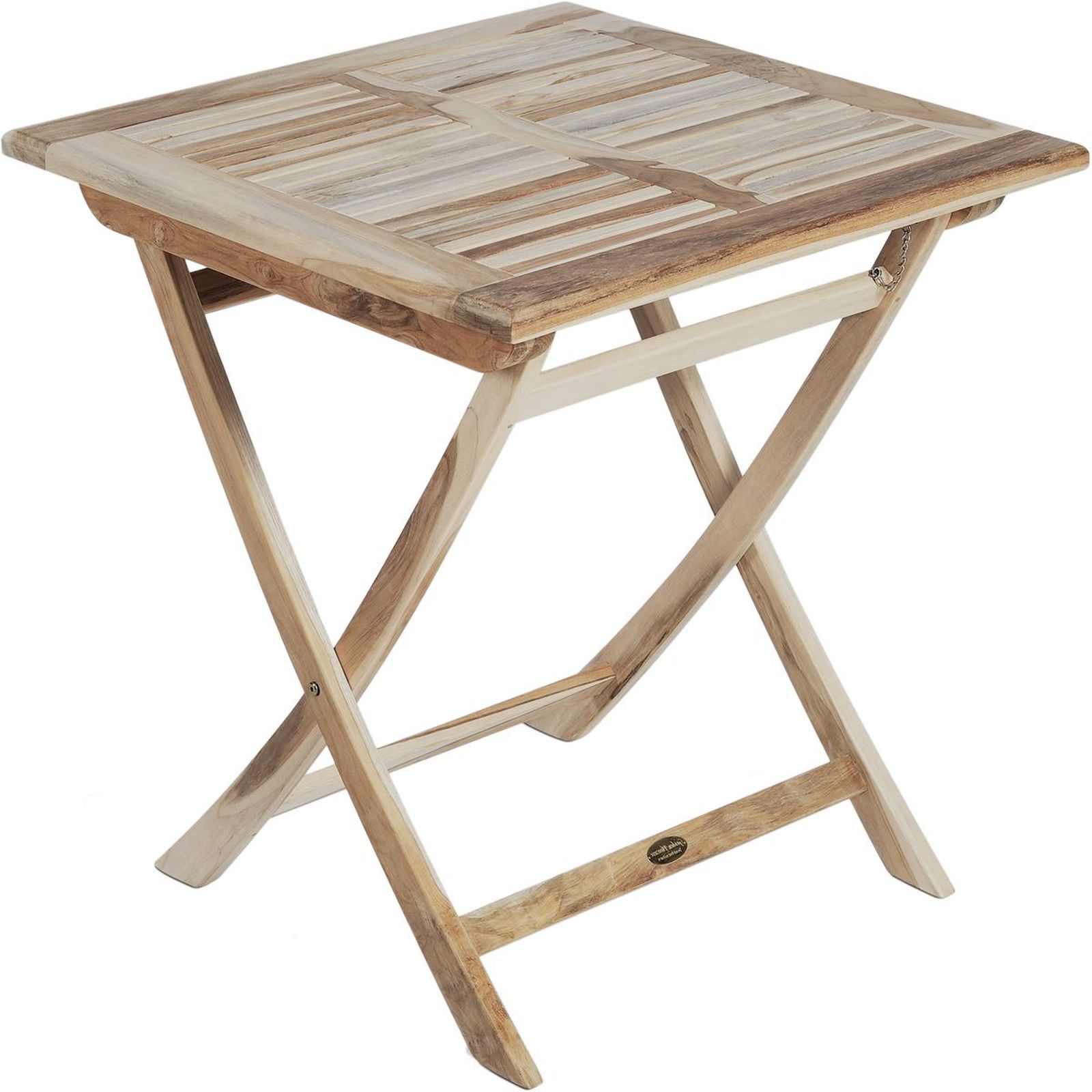Gartentisch JAVA - Teak Massivholz - klappbar - 70x70 cm