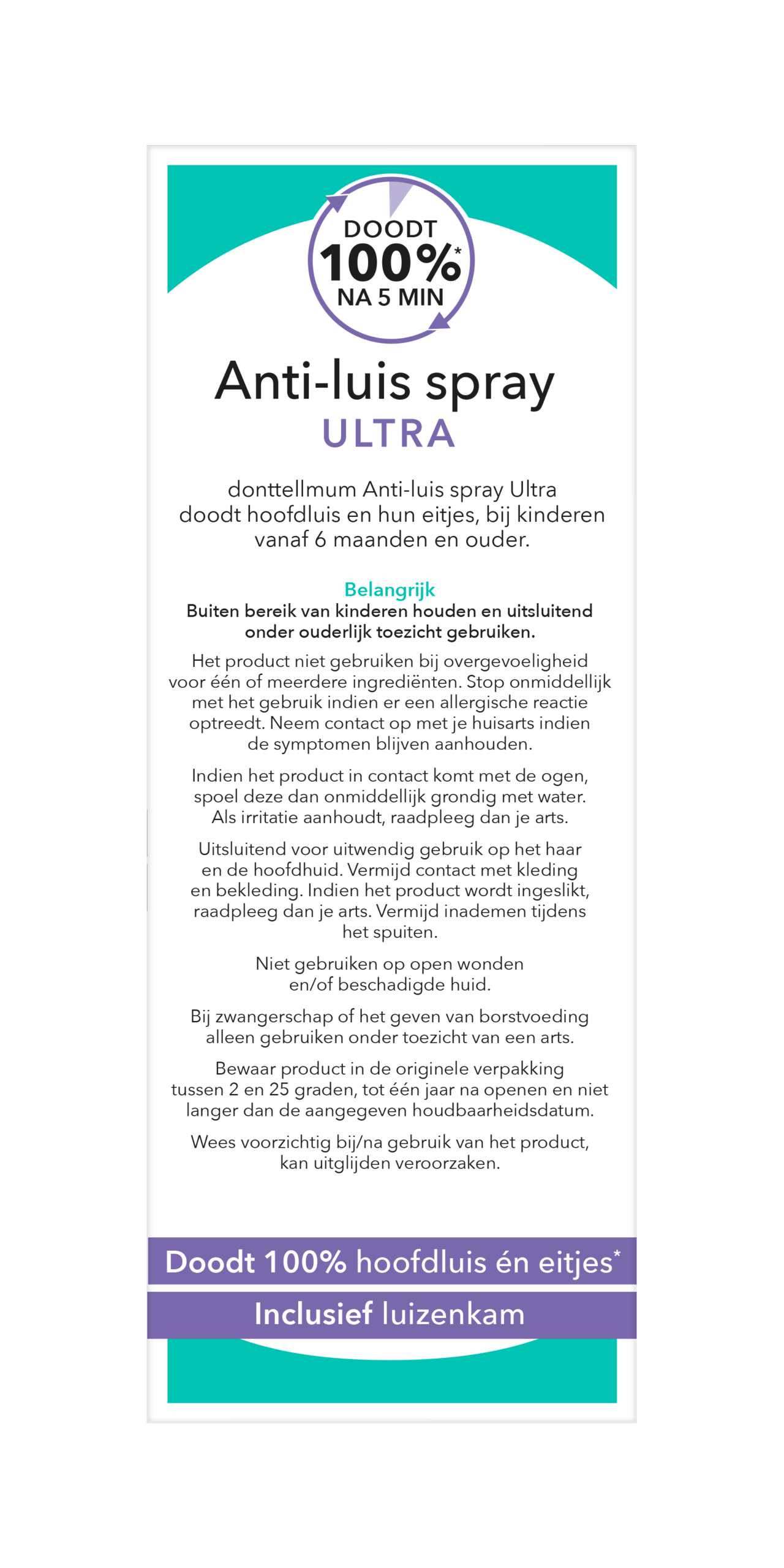 Donttellmum Anti Luis Spray Ultra (120 ml)