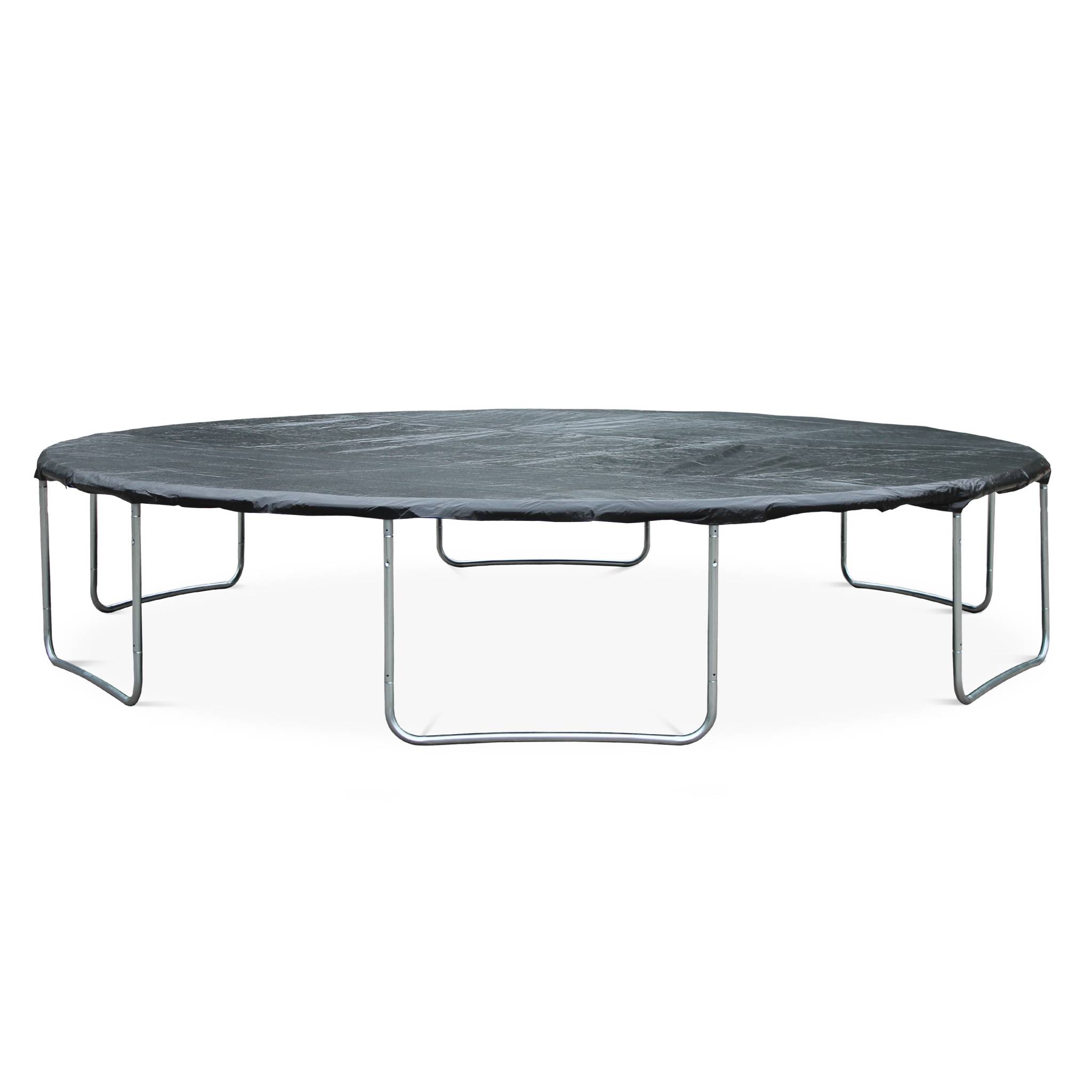 Trampoline 490cm filet intérieur avec pack d'accessoires + tente de camping avec sac de transport