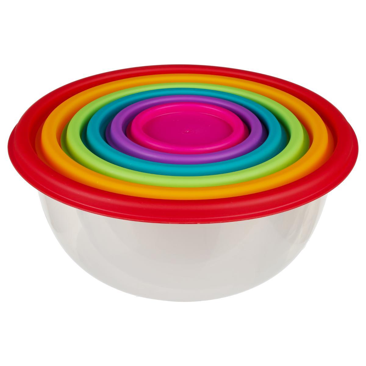BOITE PLASTIQUE RONDE X6 COLORS