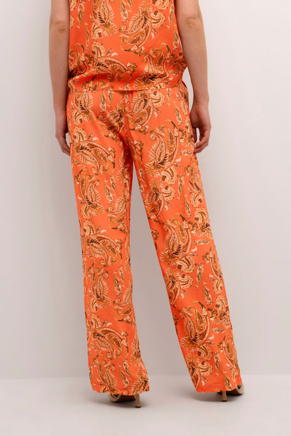Cream CRRosina Pant Exotic orange paisley