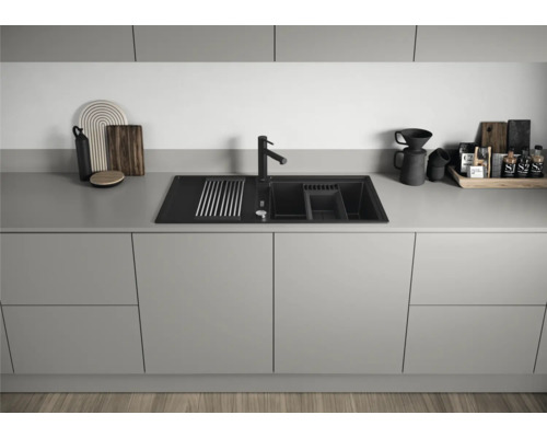 Blanco ADIRA XL 6 S spoelbak, 1000 x 500 mm, rotsgrijs, 527619