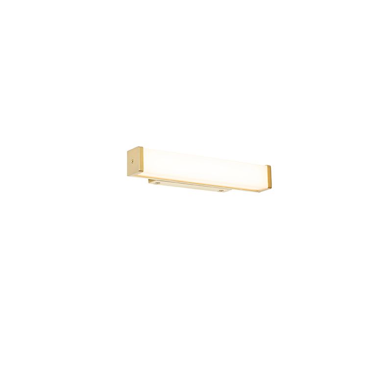 Badkamer wandlamp messing 32 cm incl. LED IP44 - Cascada