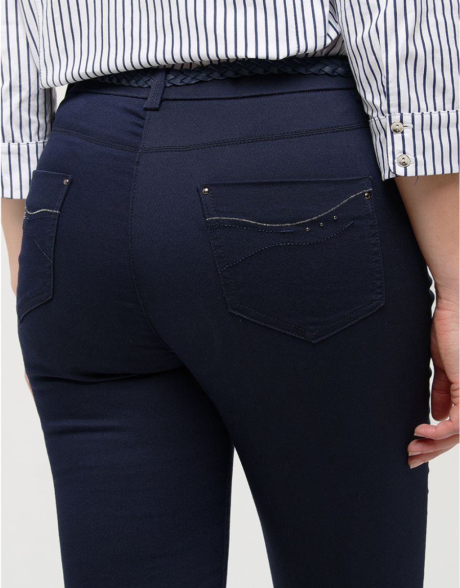 Pantalon marine coton