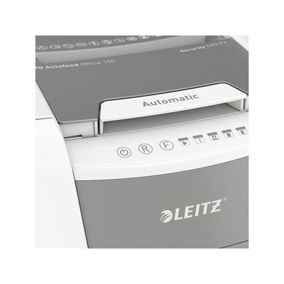 Leitz IQ AutoFeed Office 150 P4 - destructeur de documents coupe croisée - 150 feuilles - Corbeille 44 litres