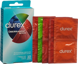 Durex Überrasch' mich Aufregende Kondomvielfalt, 10 Stück