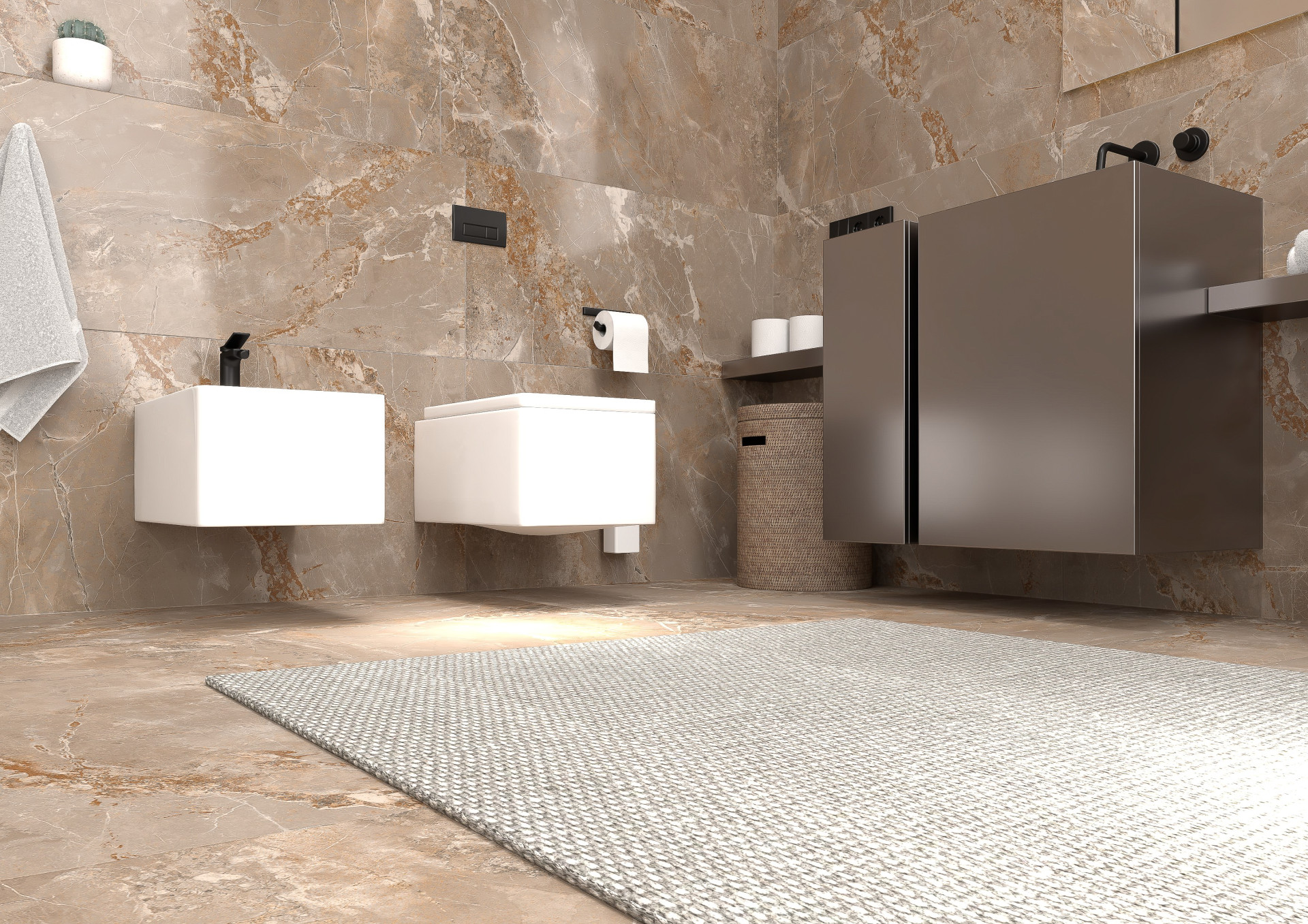 Navale Marmera vloertegel 60x120cm beige marmer gerectificeerd