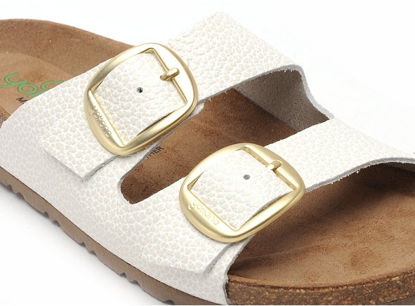 Yokono mules et sabots plats femme granada 700 blanc