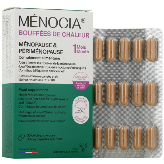 Menocia Bouffées de Chaleur - Ménopause et Périménopause