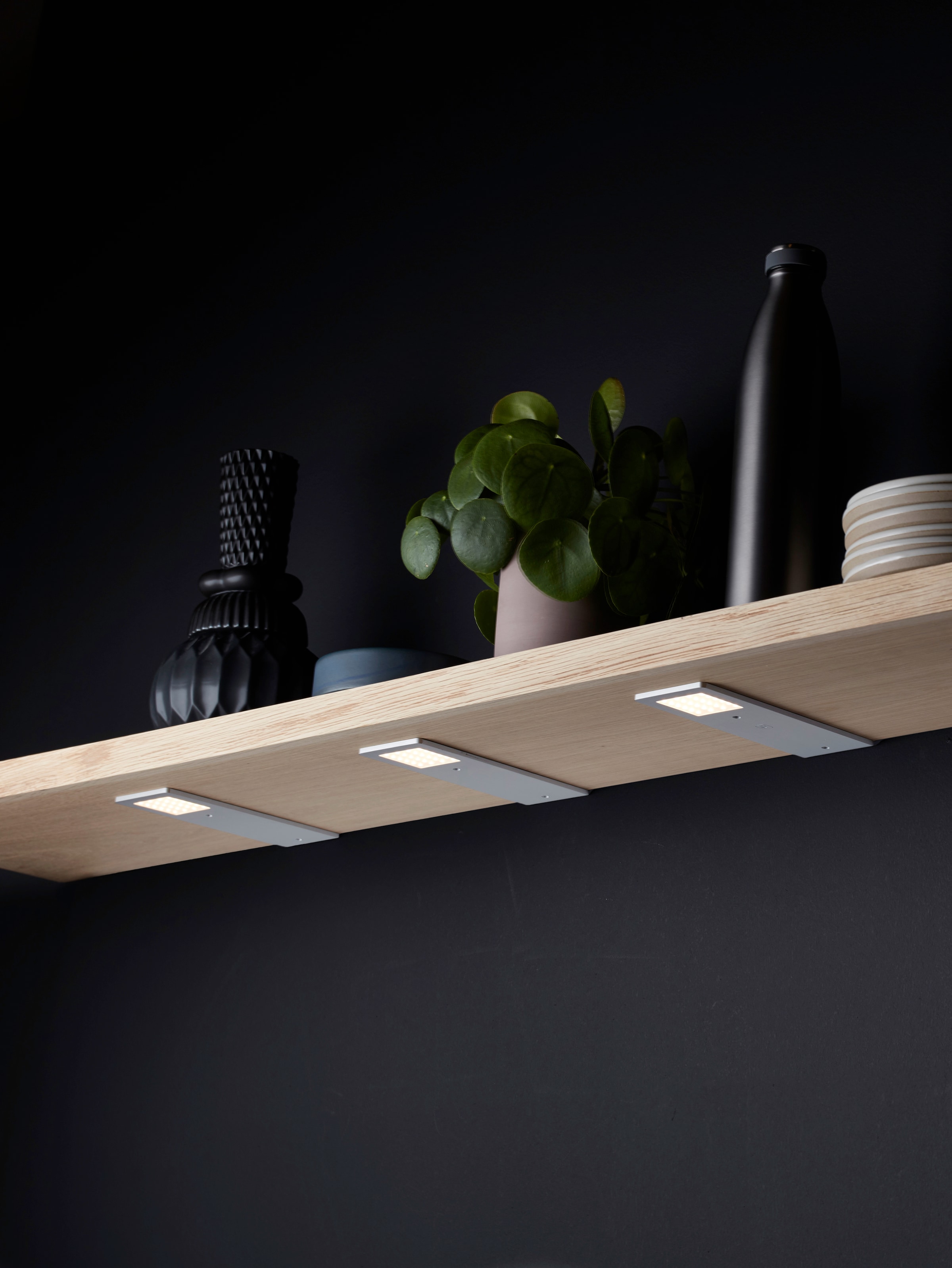 Loevschall LED Unterbauleuchte »Stella Led Super Slim light« LED-Modul 3 Stk. Neutralweiss grosse Lichtausbeute, dimmbar