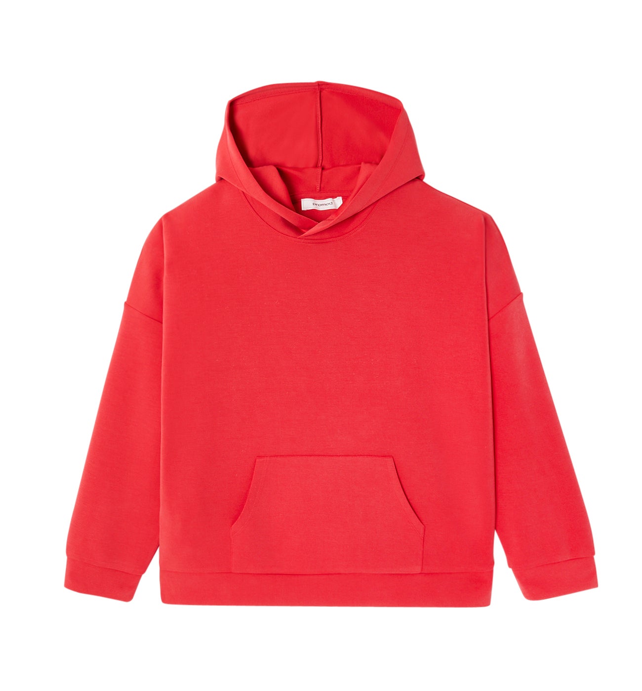 Hoodie uni à capuche - Groseille