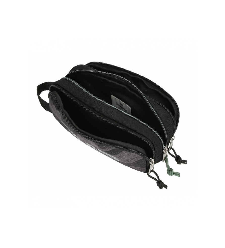 Estojo para lápis Pepe Jeans Davis preto - 22x10x9cm -