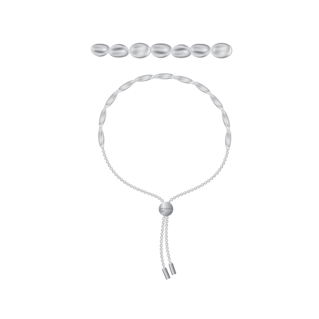 Skagen Armband Anja Pebble Liquid Metal Silbrig