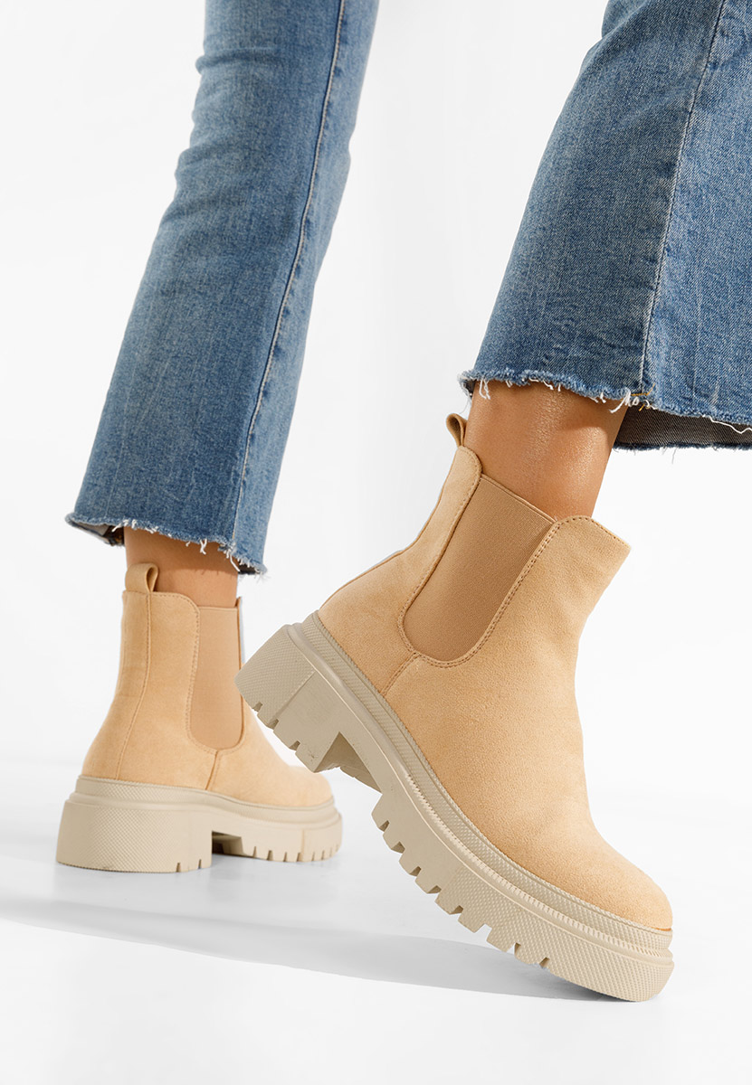 Bottines chelsea femme chameau Aretha