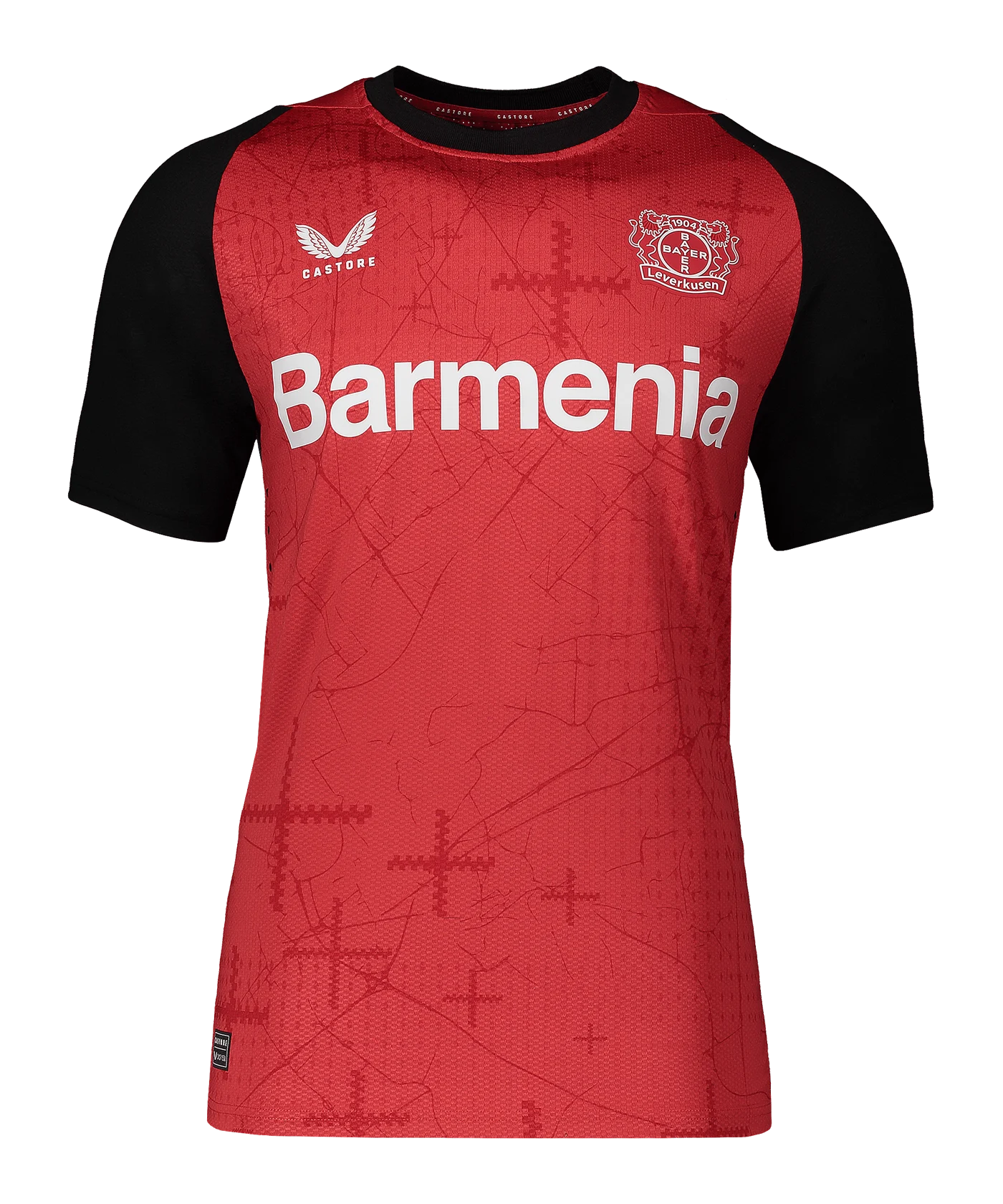 Castore Bayer 04 Leverkusen Auth. Trikot Home 2024/2025 Rot F072