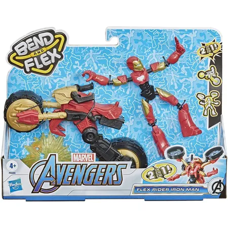 Hasbro Marvel Bend and Flex Flex Rider Iron Man