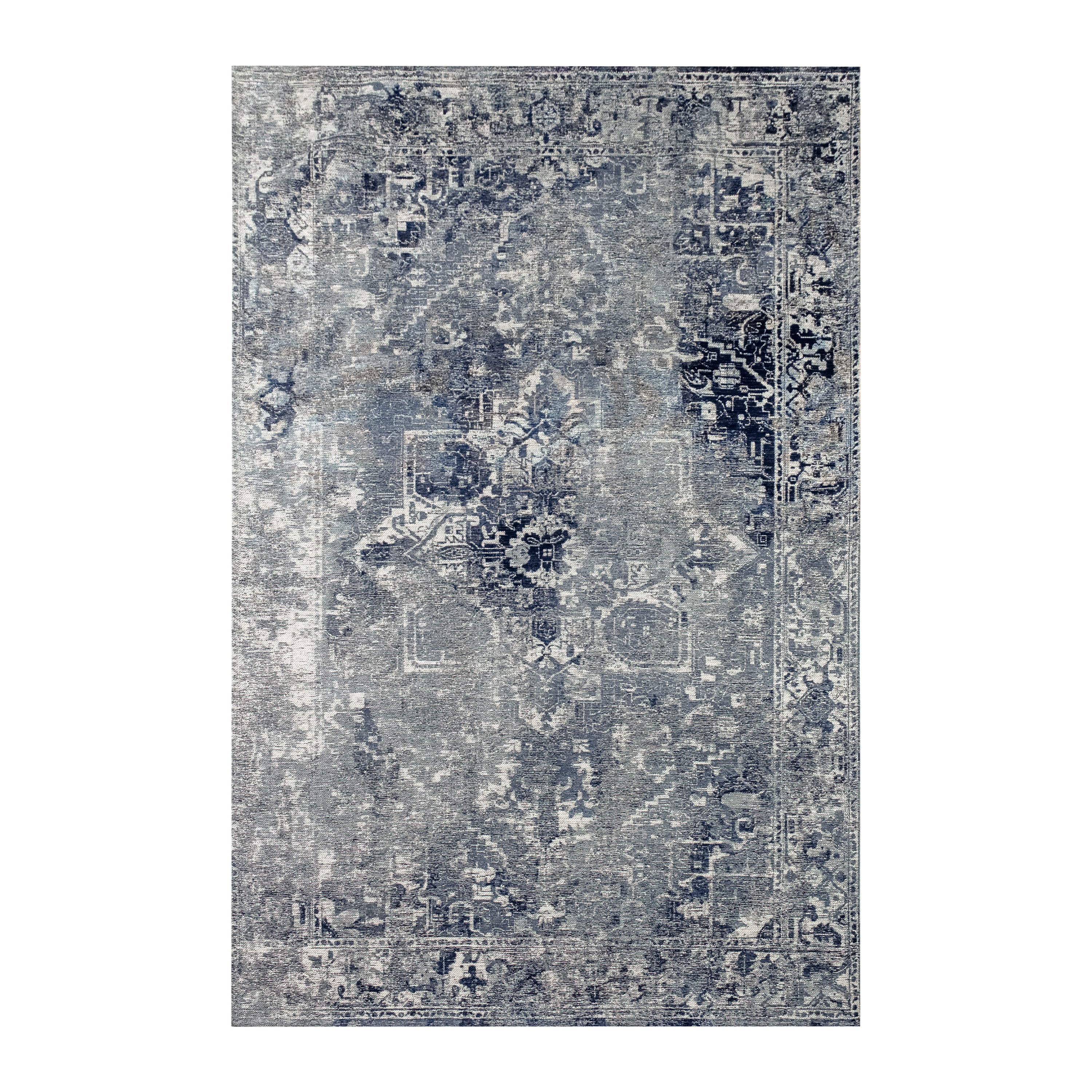 Lola & Moi Heris Vloerkleed - Deep Blue  - 170 x 240 cm