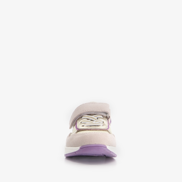 TwoDay leren meisjes sneakers paars goud