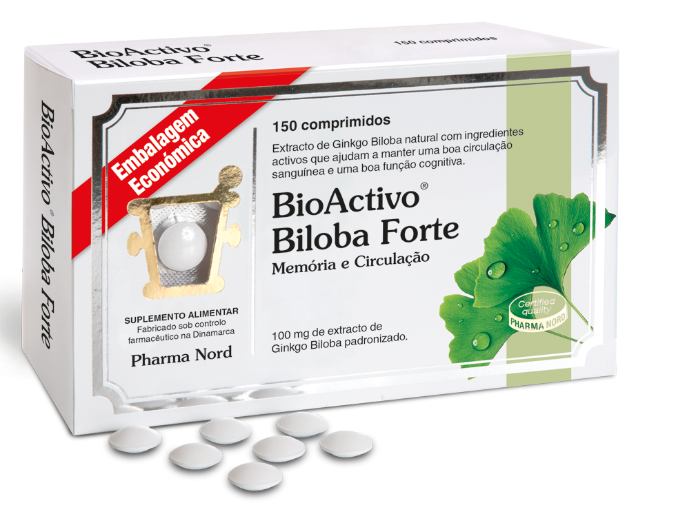 Bioactivo Biloba Forte Forte 100mg Comprimidos 150 Unidade(s) Embalagem económica