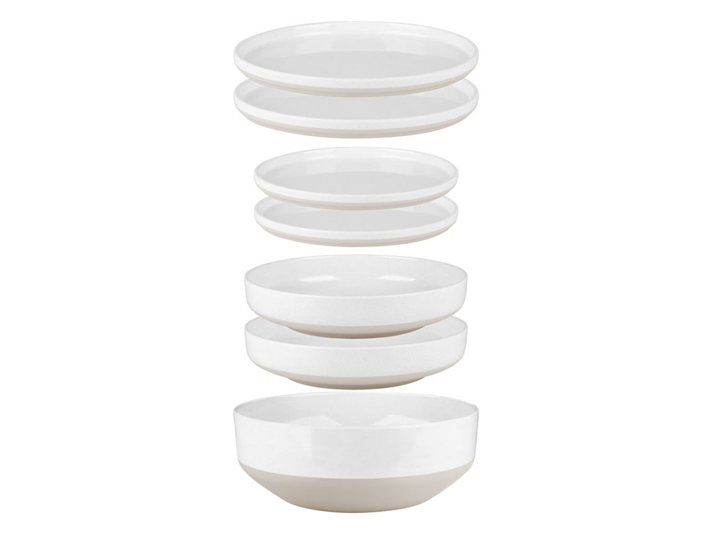 Brunner Odette 6 in 1 melamine serviesset - 7 delig