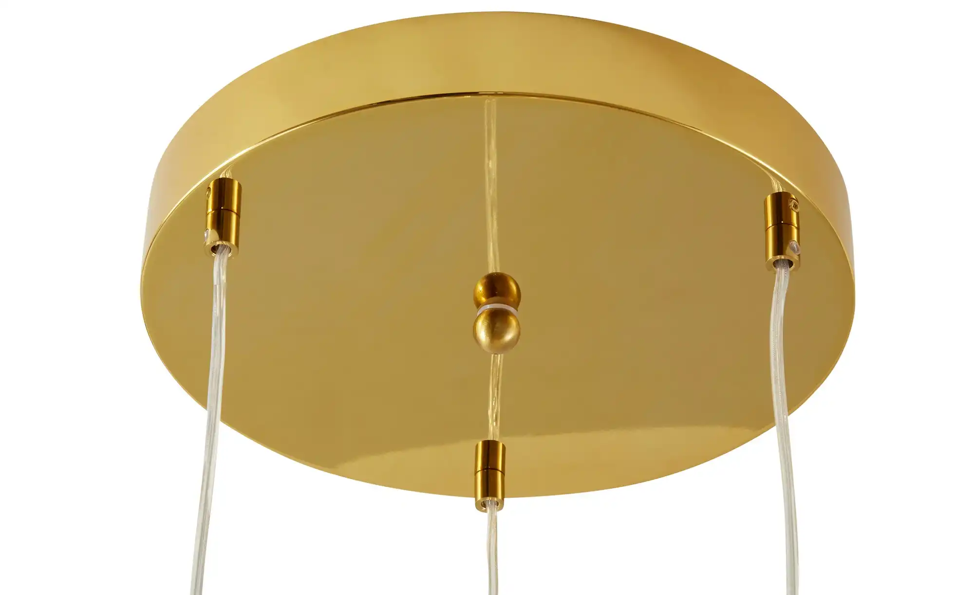 Meisterleuchten LED-Pendelleuchte, messing, Glas goldfarben beschichtet