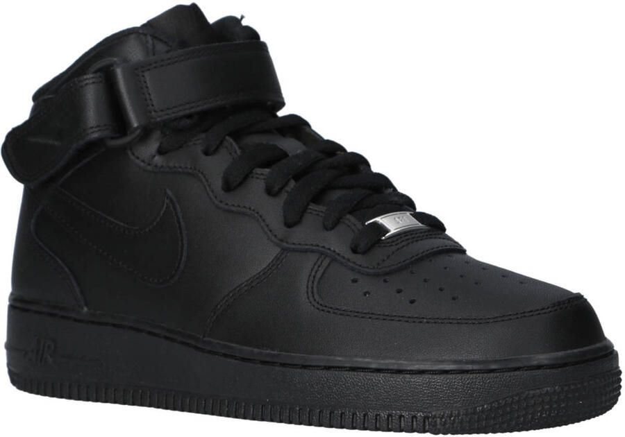 Nike Air Force 1 Mid 07 Triple Black Heren Sneakers Schoenen Zwart CW2289