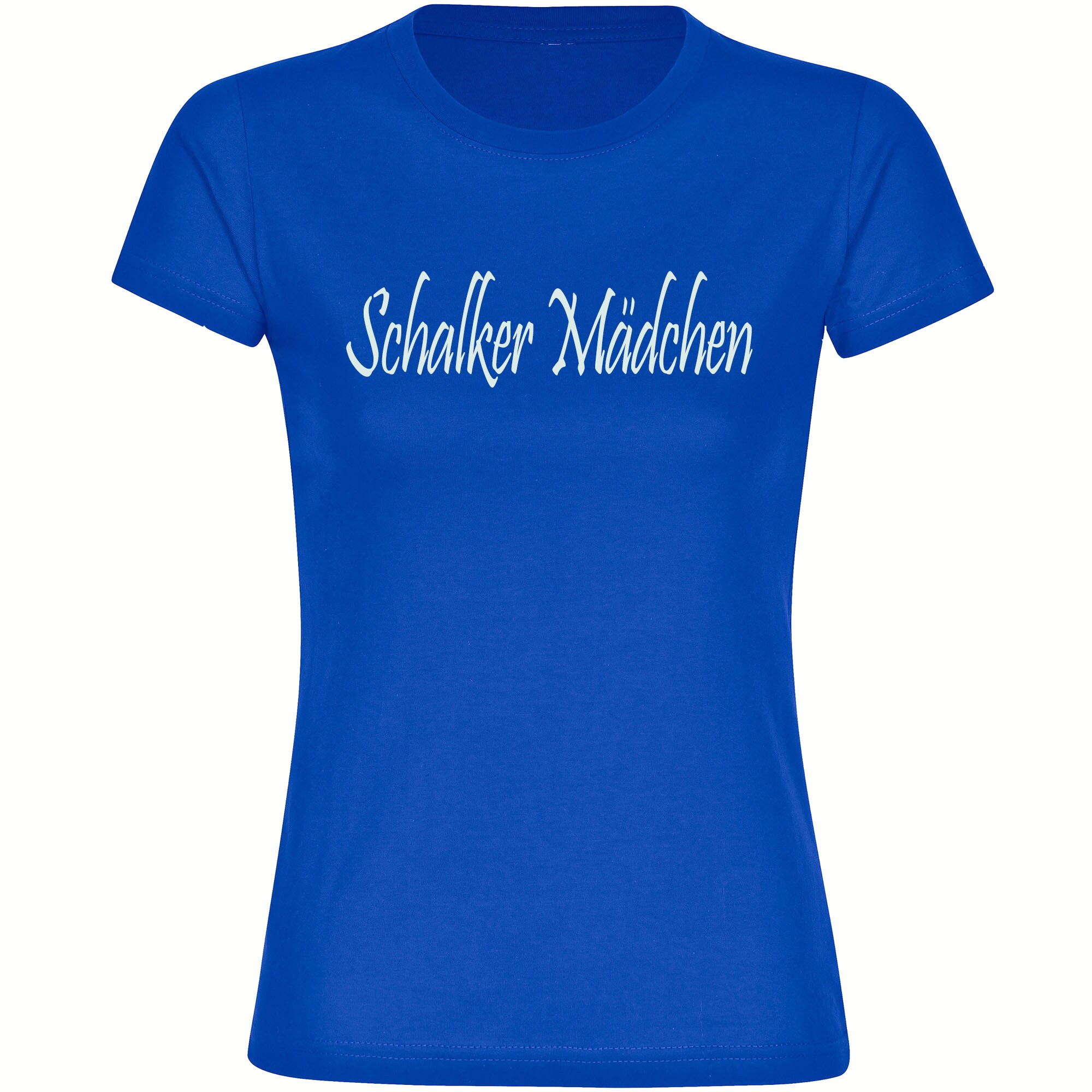 multifanshop® Kinder T-Shirt - Schalke - Schalker Mädchen - Druck weiß