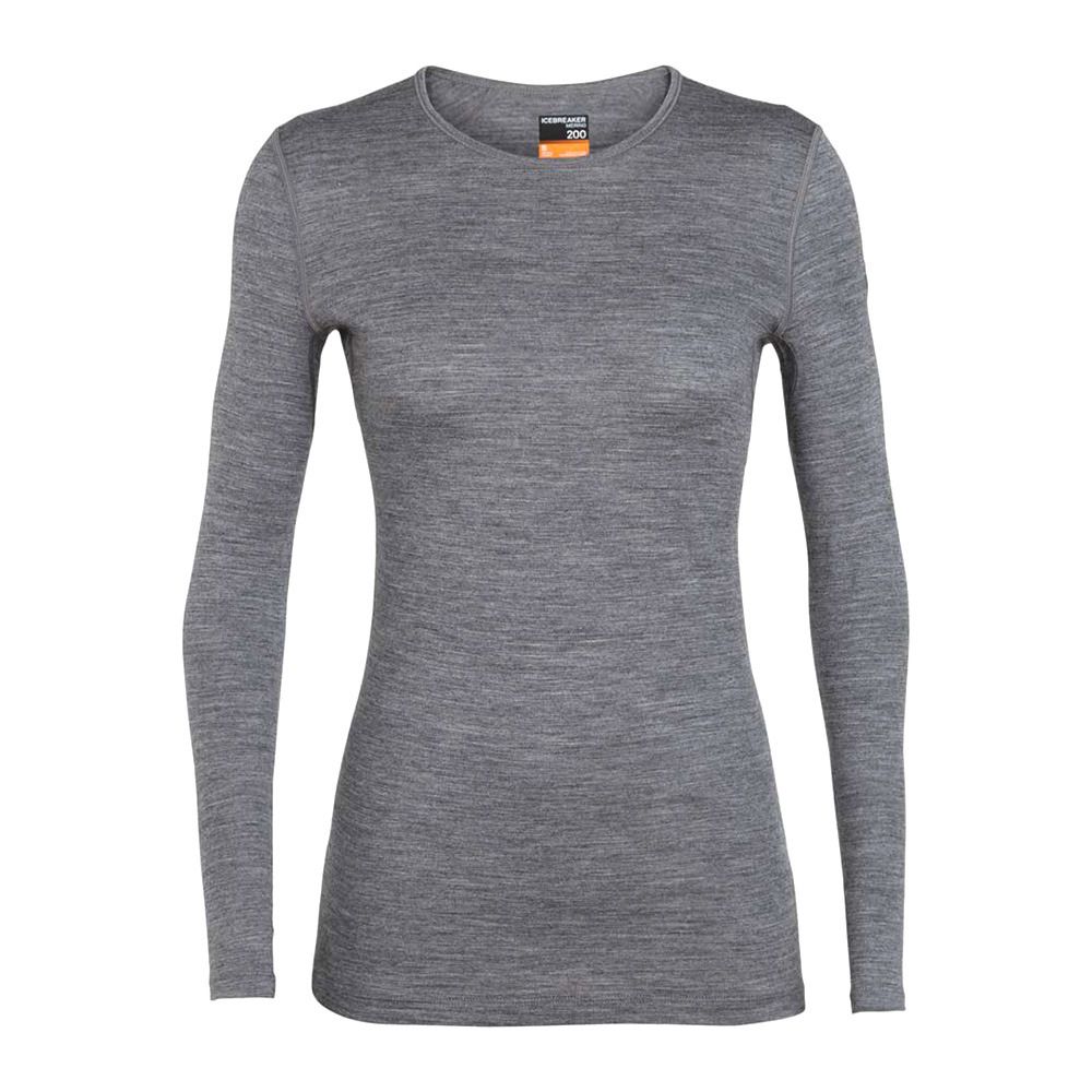 Icebreaker 200 OASIS MERINO - Sous-couche Femme gritstone hthr