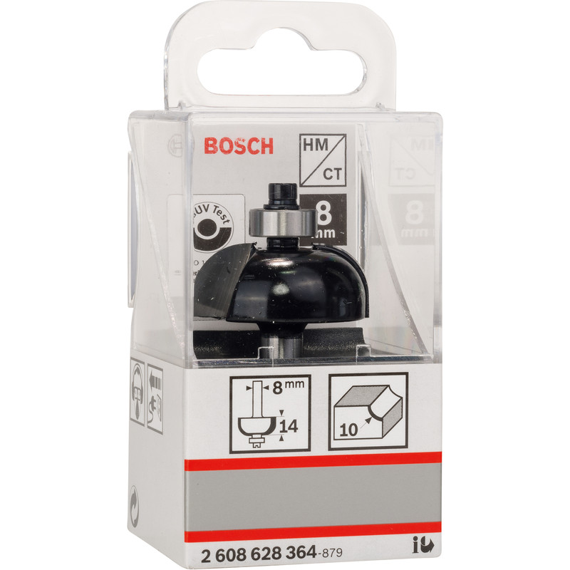 Bosch halfrondprofielfrees met lager 8 : 12,7x32,7x10x14mm