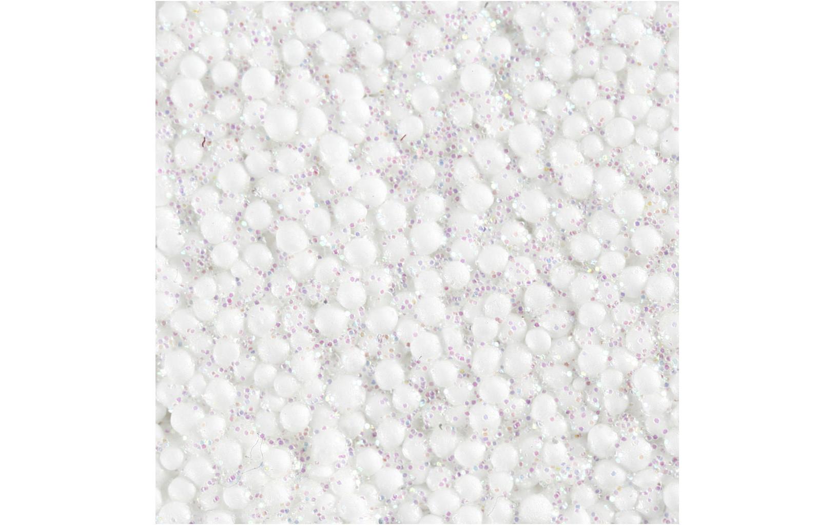 Modelliermasse Foam Clay 35 g Glitzer WeissSelbsthärtende Modelliermasse mit winzigen Styroporkügelchen