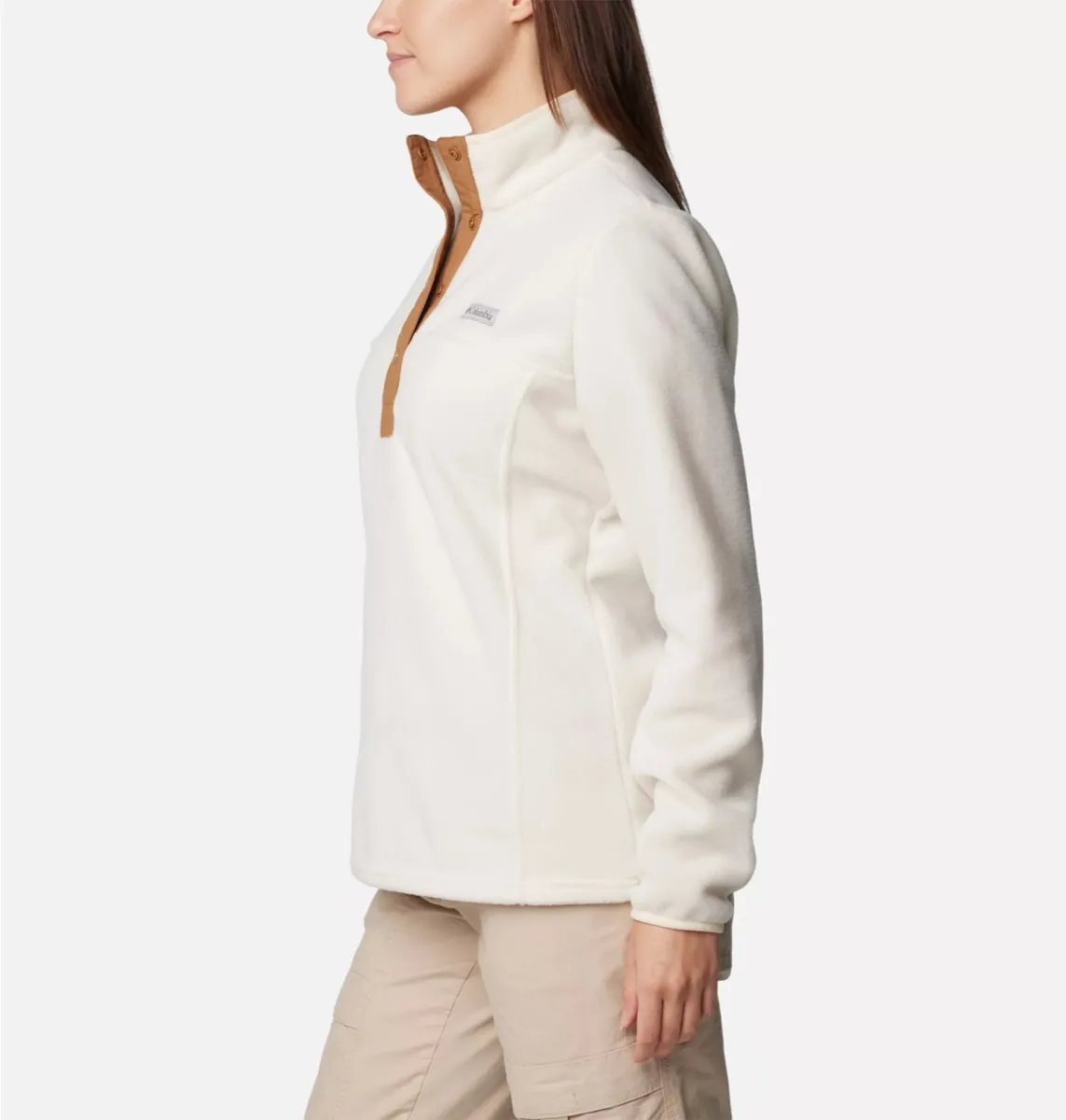 Columbia Benton Springs 1/2 Snap Pull Over Ii Chalk, Camel Brown