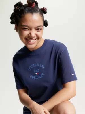 Camiseta Jersey Relaxed Fit com Logo