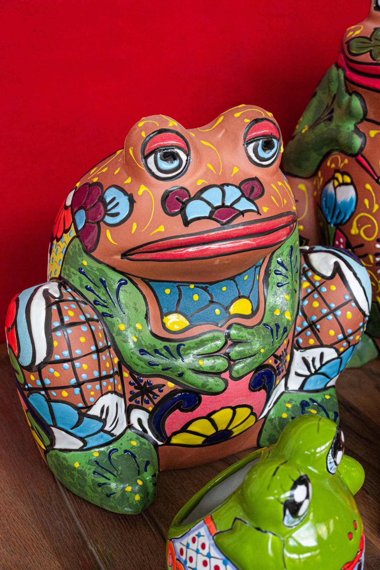 Pflanzgefäß 'Frosch', Terrakotta, multicolor, L 33 cm, B 30 cm, H 33 cm günstig bestellen