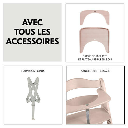Chaise Haute Beta+B Whitewashed Rosé - HAUCK