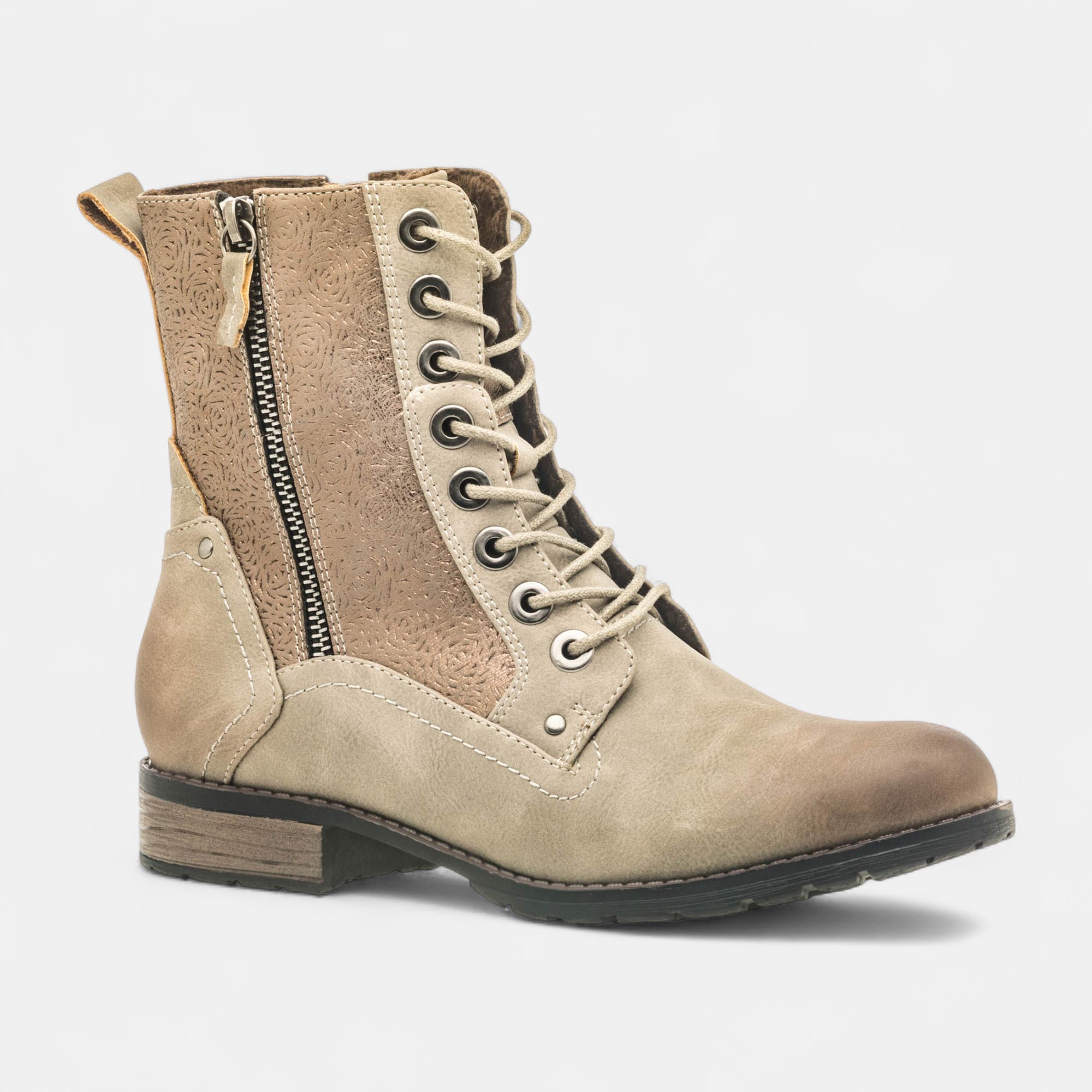 Bottines à lacets Femme gris