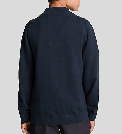 Lyle & Scott Sweatshirt - Strick - Viertelreißverschluss - Dark
