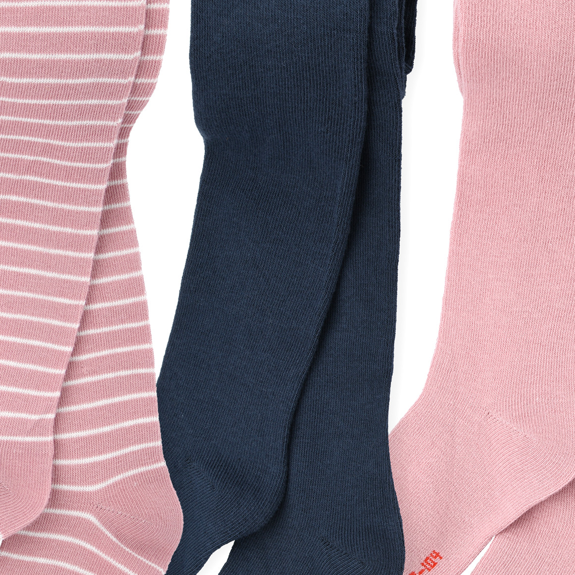 Famy 3 Mädchen Strumpfhosen im Set rosa / dunkelblau