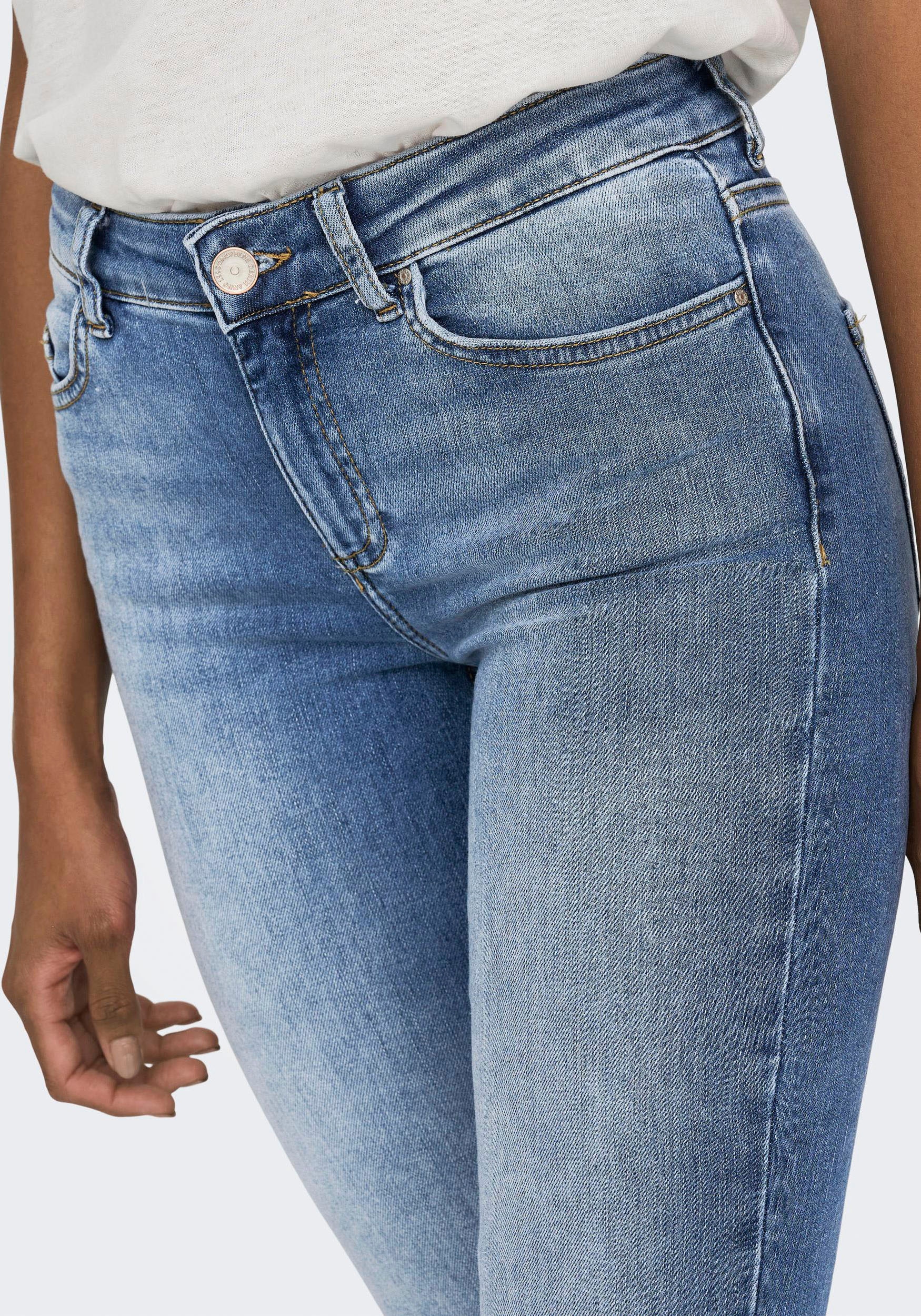 ONLY Bootcut-Jeans »ONLBLUSH – Bootcut-Jeans mit ausgestelltem Bein«, bootcut fit, modisch, Denim, Baumwollmischung