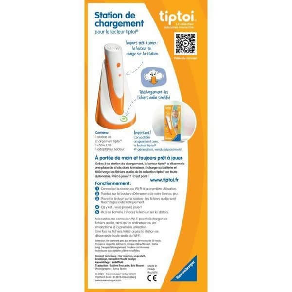Pedagogisk Spill Ravensburger tiptoi® Station charge 4005556001798 (FR)
