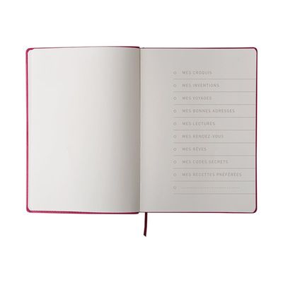 Oberthur Carmen - Carnet de notes A7 - prune
