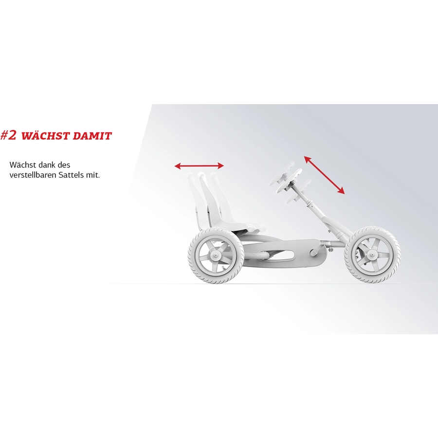 BERG Pedal Go-Kart Buddy Grey Sondermodell - limitiert