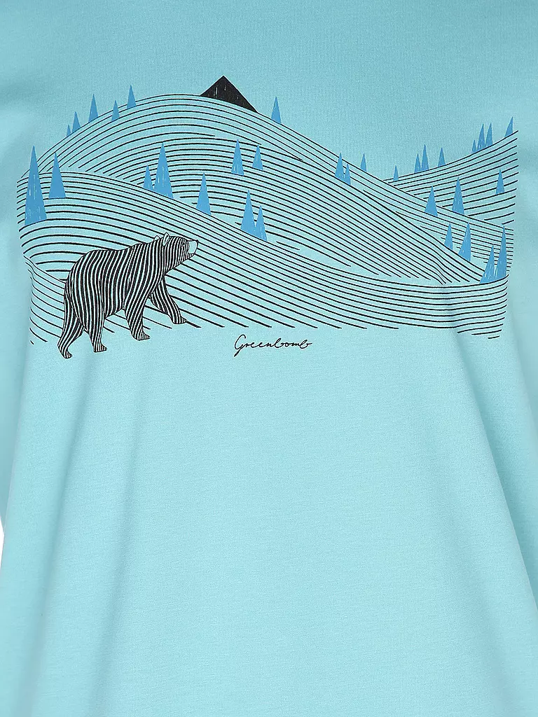 GREENBOMB T-Shirt GUIDE ANIMAL BEARLAND dunkelblau