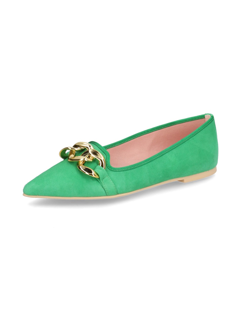 Veloursleder Ballerina