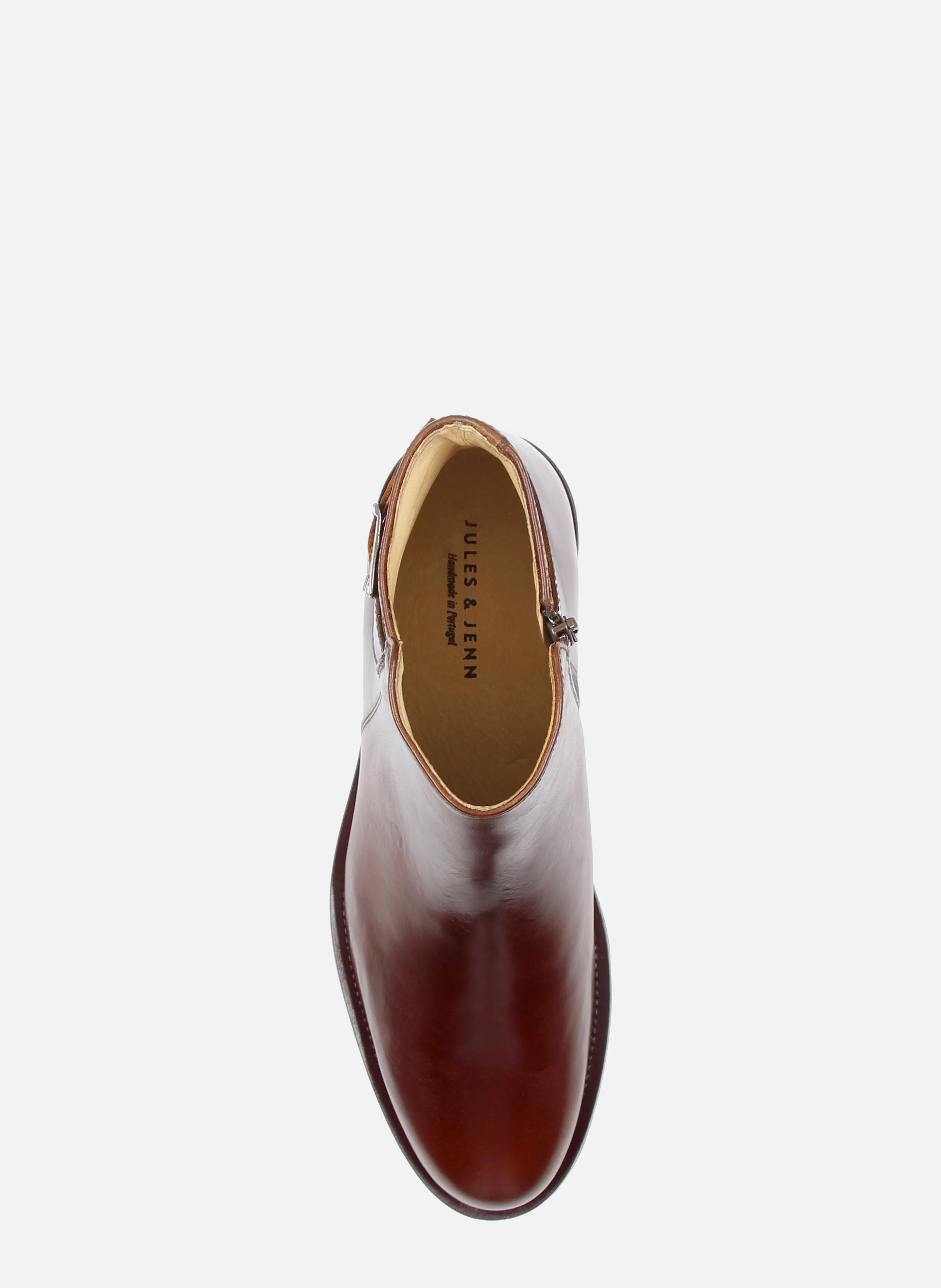 Boots à boucle cuir lisse | Marron