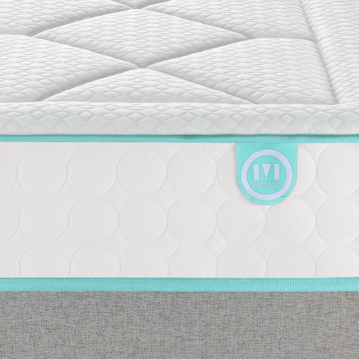 MERINOS<br>Conjunto de colchão de molas ensacadas + estrado, LE TOUT MOELLEUX