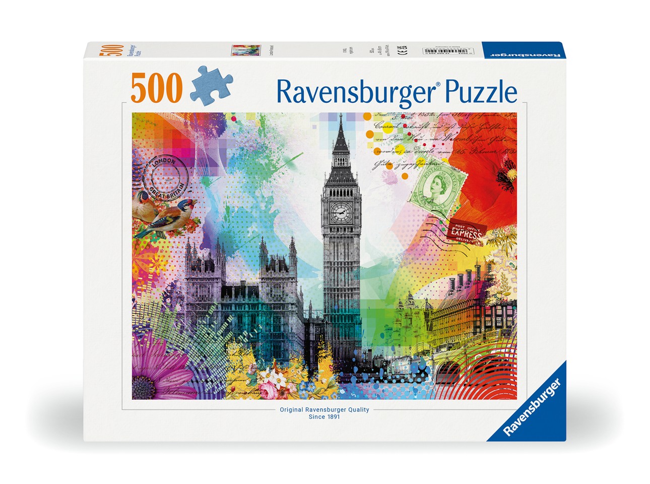 Ravensburger - Puslespil London Postcard 500 brikker