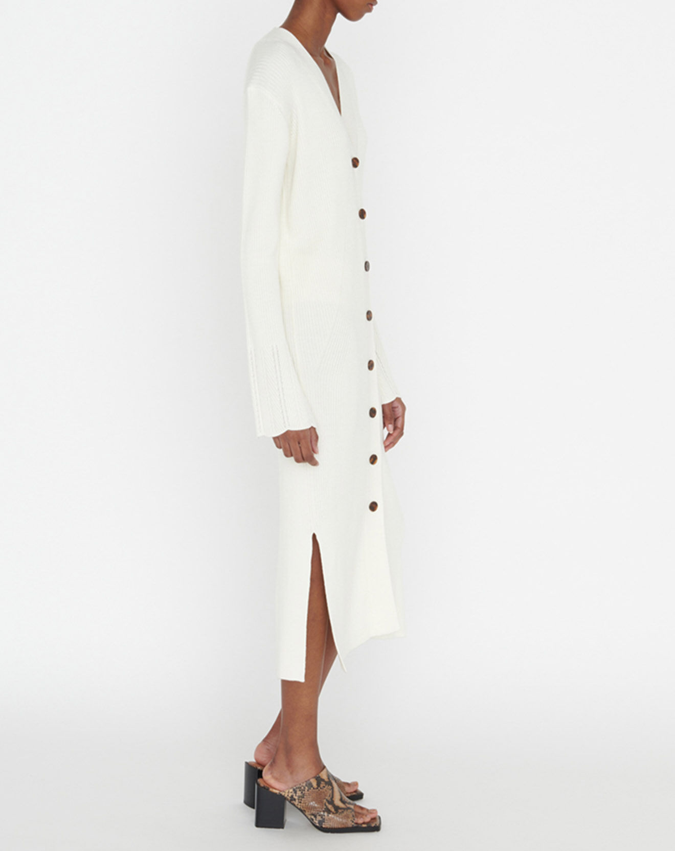Zapa Robe/Gilet en Laine mélangée Gryme écru